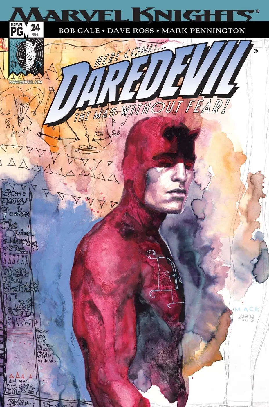 Cover of Daredevil #24 (404)