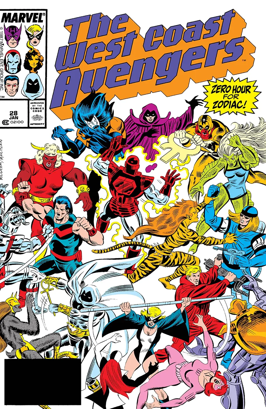 Cover of West Coast Avengers #28