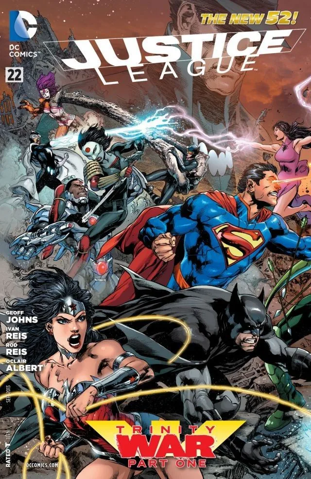 Cover of Justice League #22