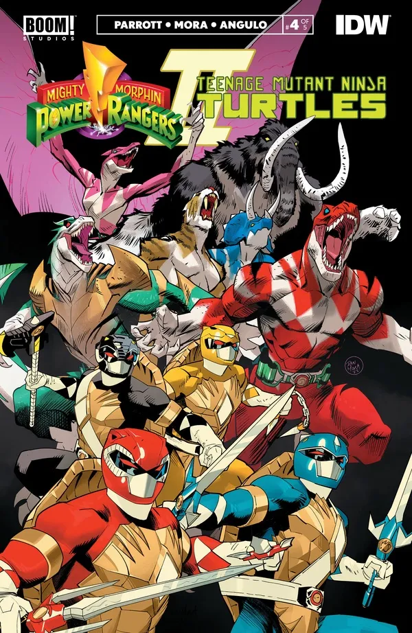 Cover of Mighty Morphin Power Rangers / Teenage Mutant Ninja Turtles II #4