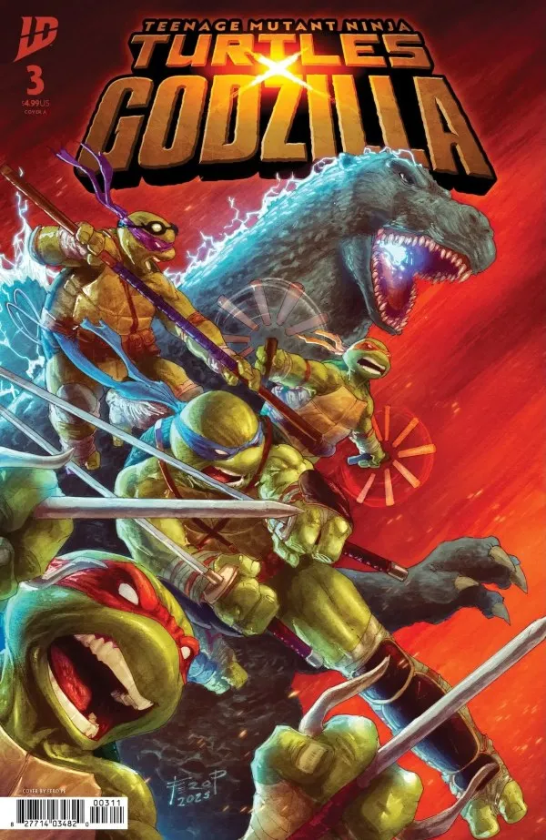Cover of Teenage Mutant Ninja Turtles [TMNT] x Godzilla #3