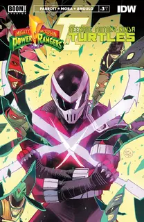 Cover of Mighty Morphin Power Rangers / Teenage Mutant Ninja Turtles II #3