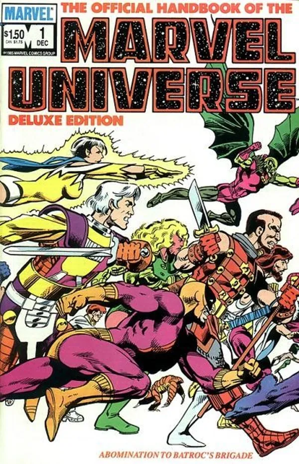 Cover of The Official Handbook of the Marvel Universe #1