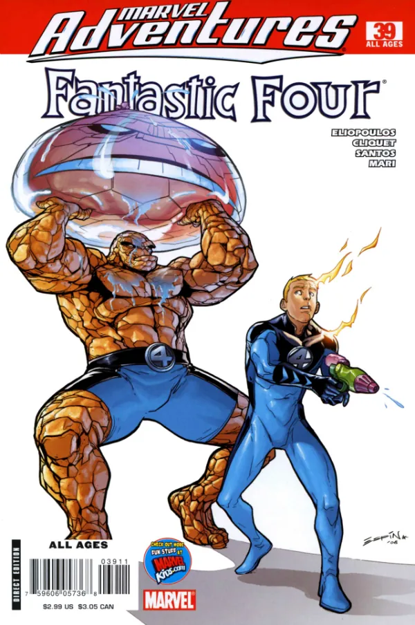Cover of Marvel Adventures Fantastic Four #39