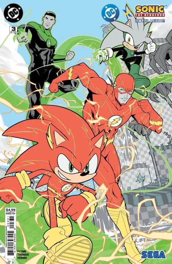 Cover of DC x Sonic the Hedgehog: Metal Legion #3