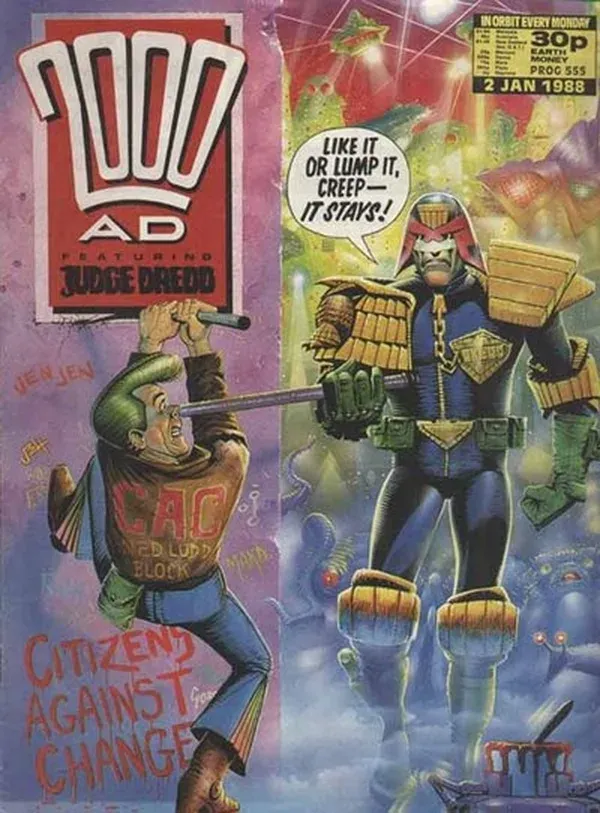 Cover of 2000 AD #555
