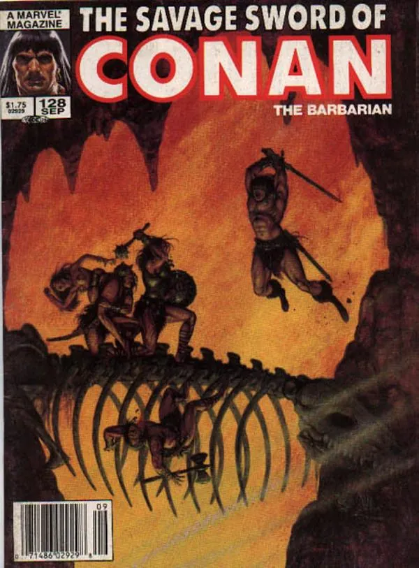 Cover of The Savage Sword of Conan #128