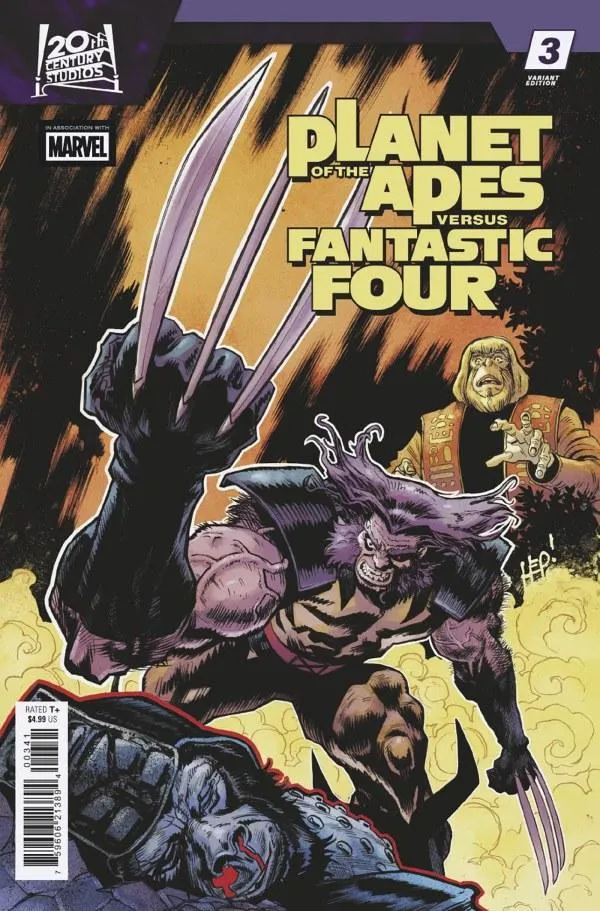 Cover of Planet of the Apes vs. Fantastic Four #3