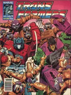 Cover of The Transformers #318