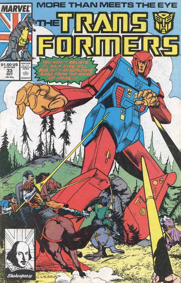 Cover of The Transformers #33