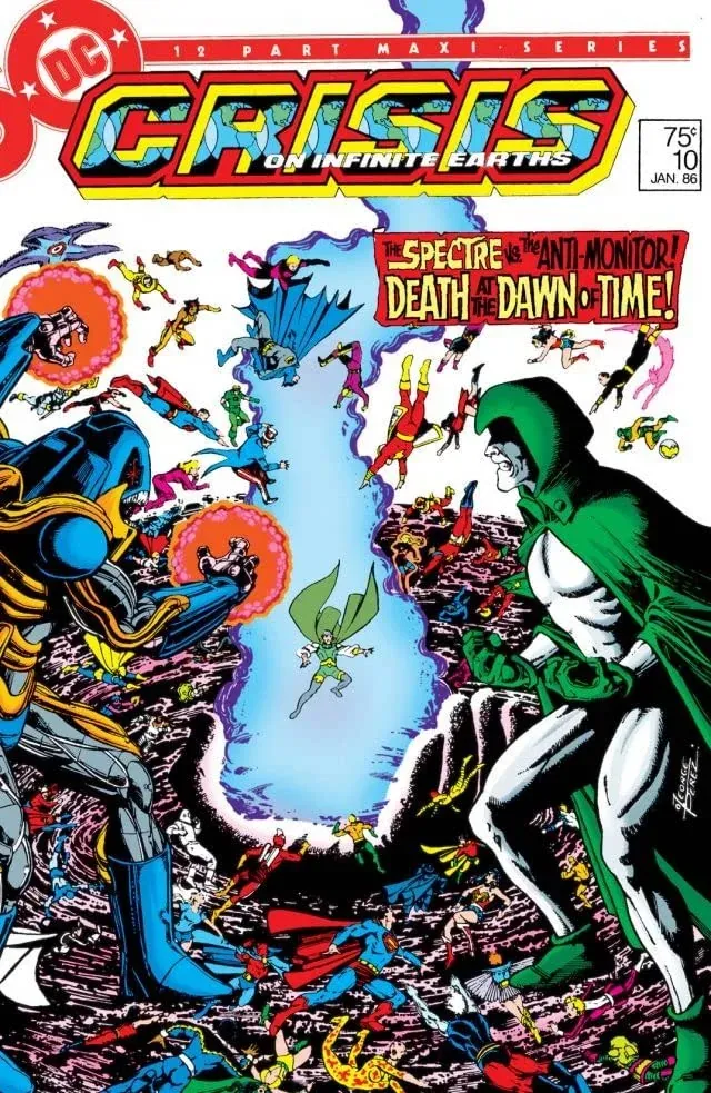 Cover of Crisis on Infinite Earths #10