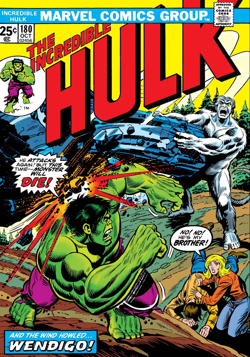 Cover of The Incredible Hulk #180