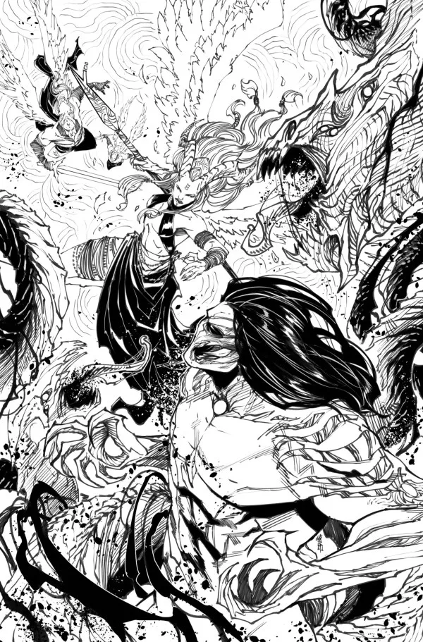Cover of The Darkness versus Angelus #1