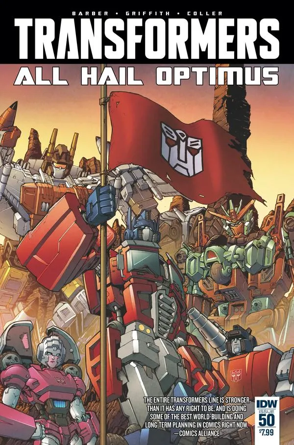 Cover of The Transformers #50