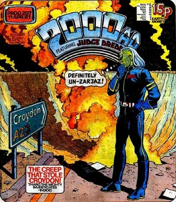 Cover of 2000 AD #207