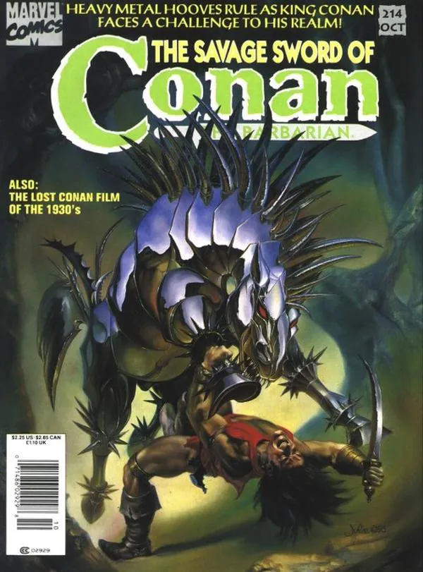 Cover of The Savage Sword of Conan #214