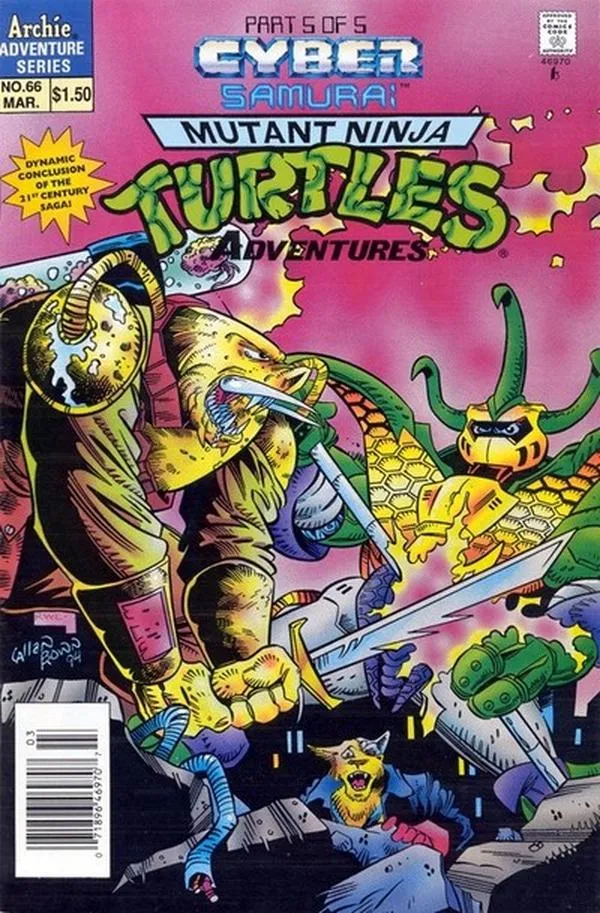 Cover of Teenage Mutant Ninja Turtles Adventures #66