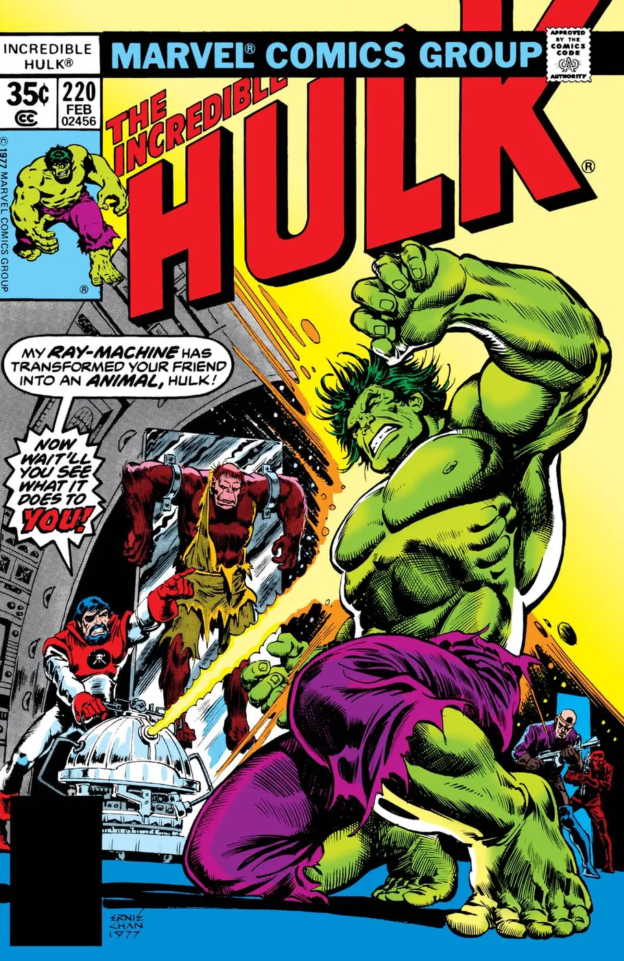 Cover of The Incredible Hulk #220