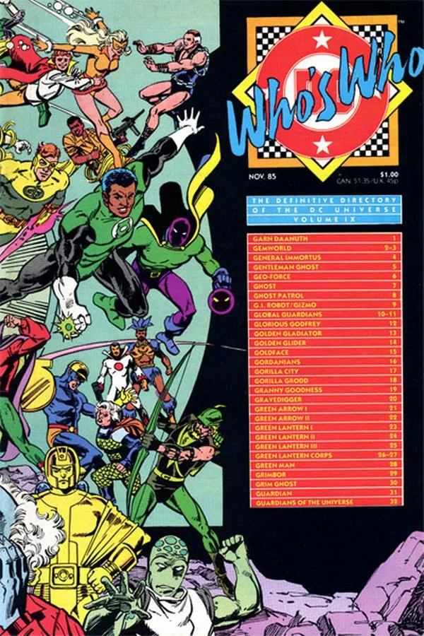 Cover of Who's Who: The Definitive Directory of the DC Universe #9