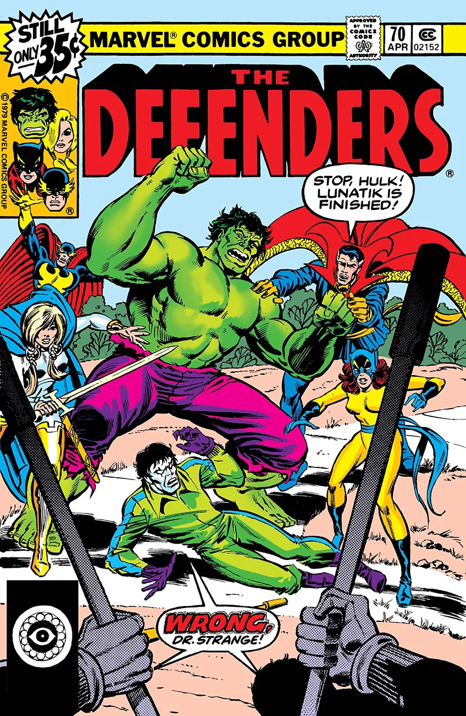 Cover of The Defenders #70