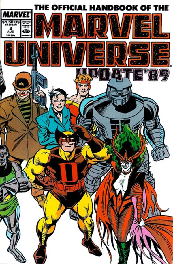 Cover of The Official Handbook of the Marvel Universe #2