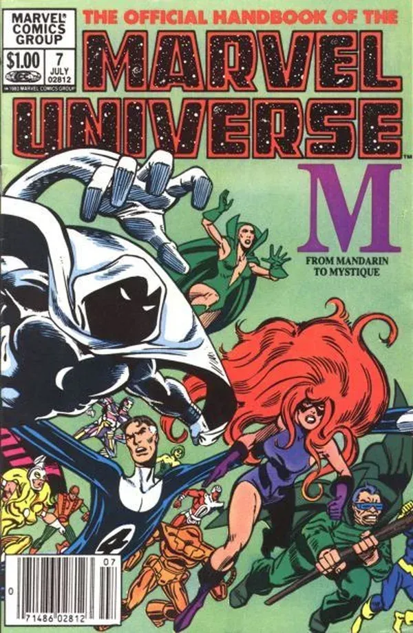 Cover of The Official Handbook of the Marvel Universe #7