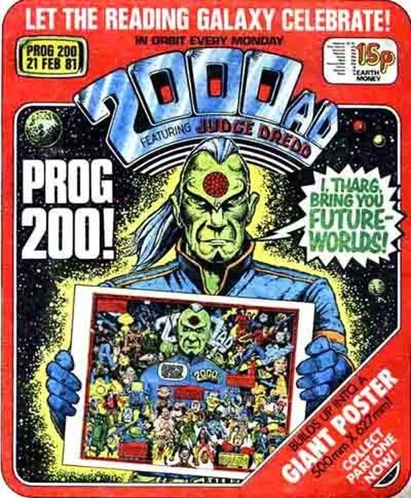 Cover of 2000 AD #200