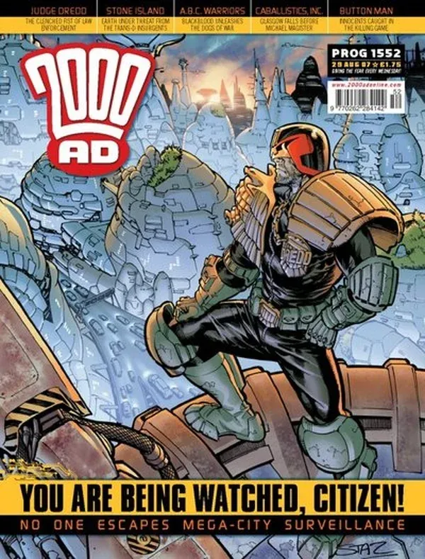 Cover of 2000 AD #1552