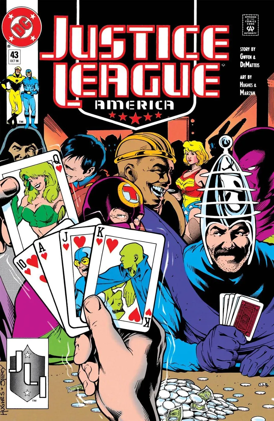 Cover of Justice League America #43