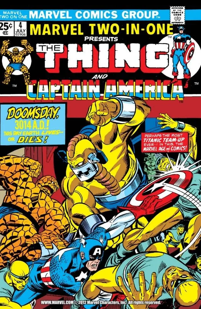 Cover of Marvel Two-in-One #4