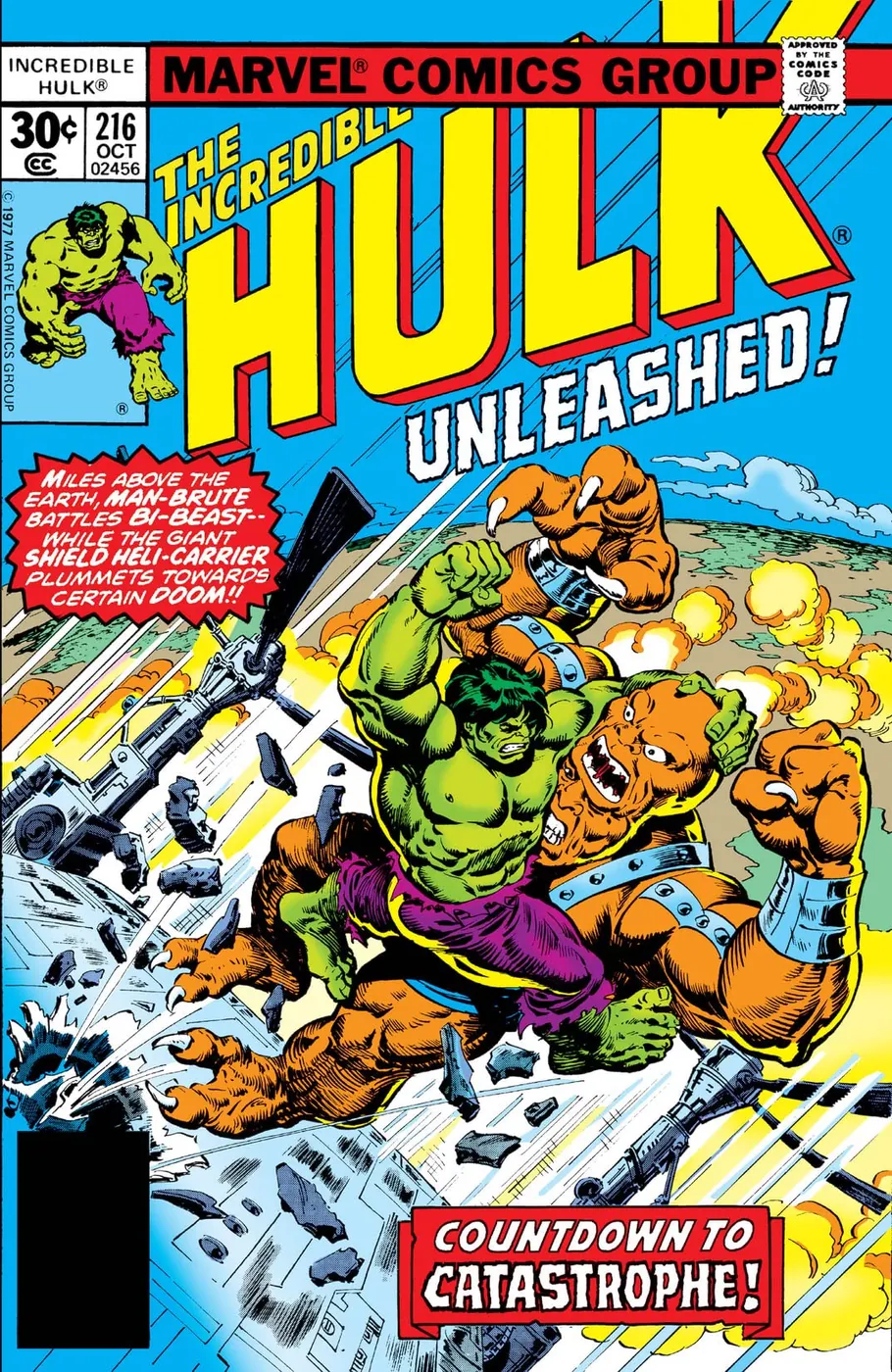 Cover of The Incredible Hulk #216