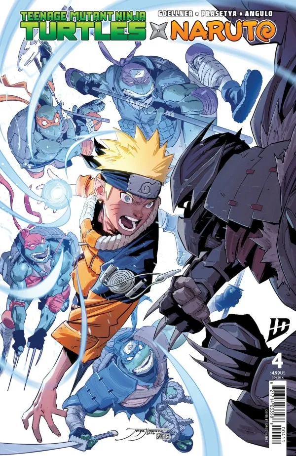 Cover of Teenage Mutant Ninja Turtles / Naruto #4
