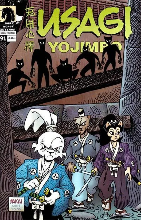 Cover of Usagi Yojimbo #91