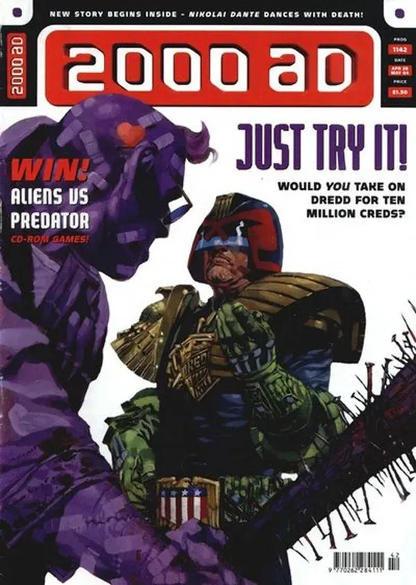 Cover of 2000 AD #1142
