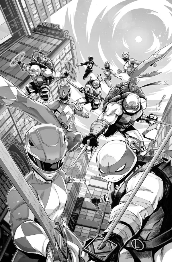 Cover of Mighty Morphin Power Rangers / Teenage Mutant Ninja Turtles III #1