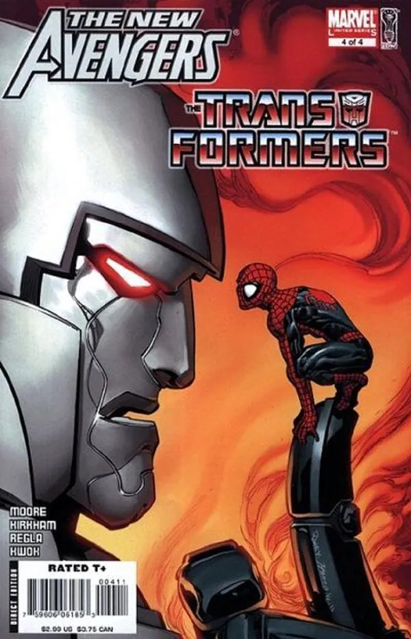 Cover of New Avengers / Transformers #4