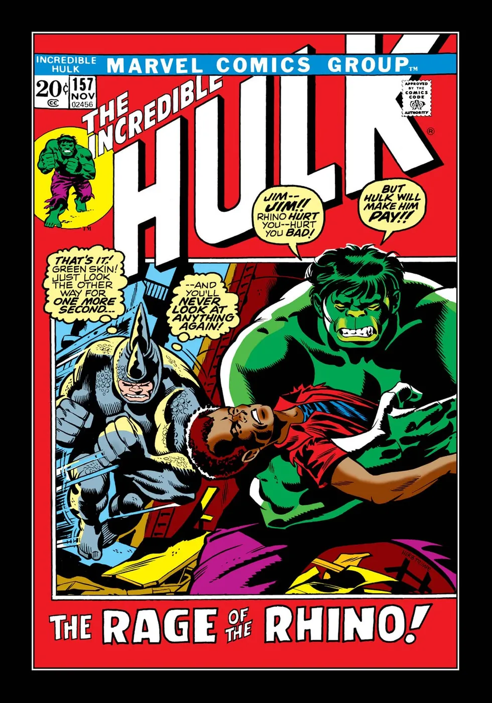 Cover of The Incredible Hulk #157