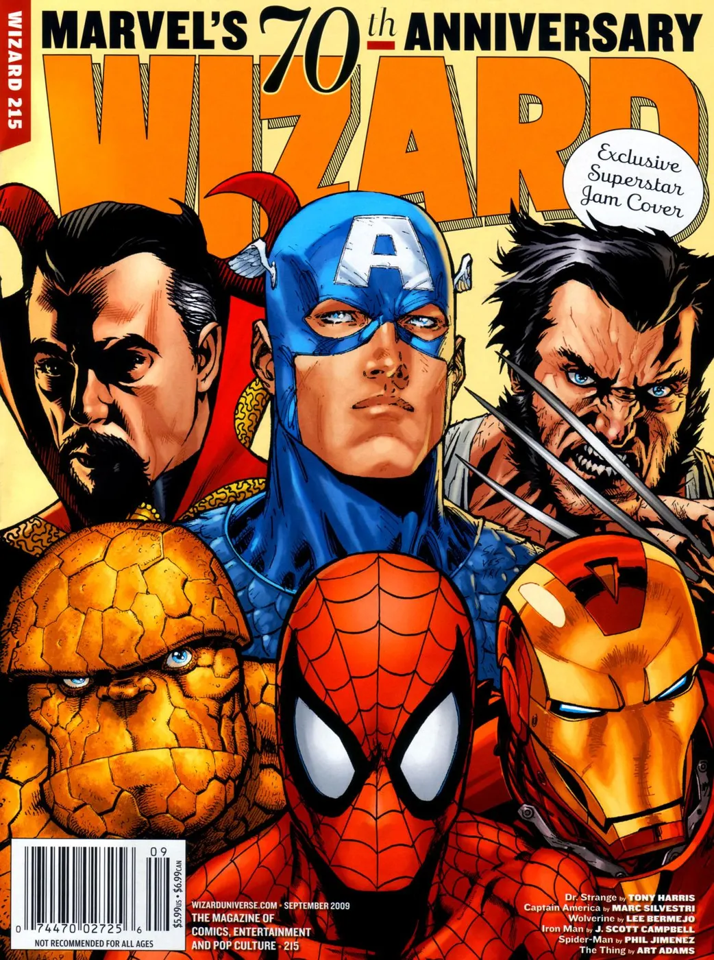 Cover of Wizard: The Comics Magazine #215