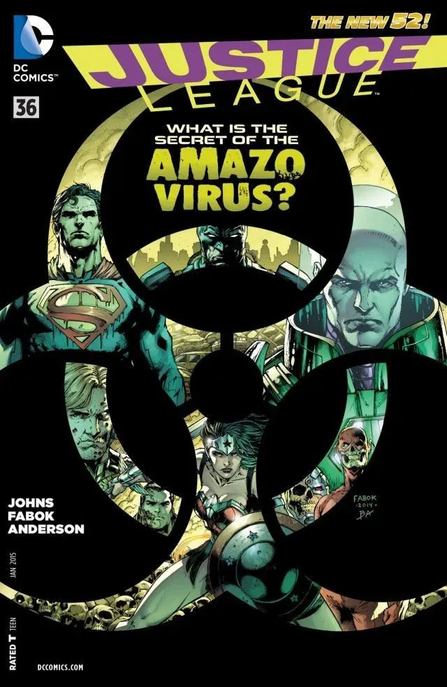 Cover of Justice League #36