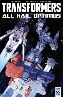 Cover of The Transformers #55