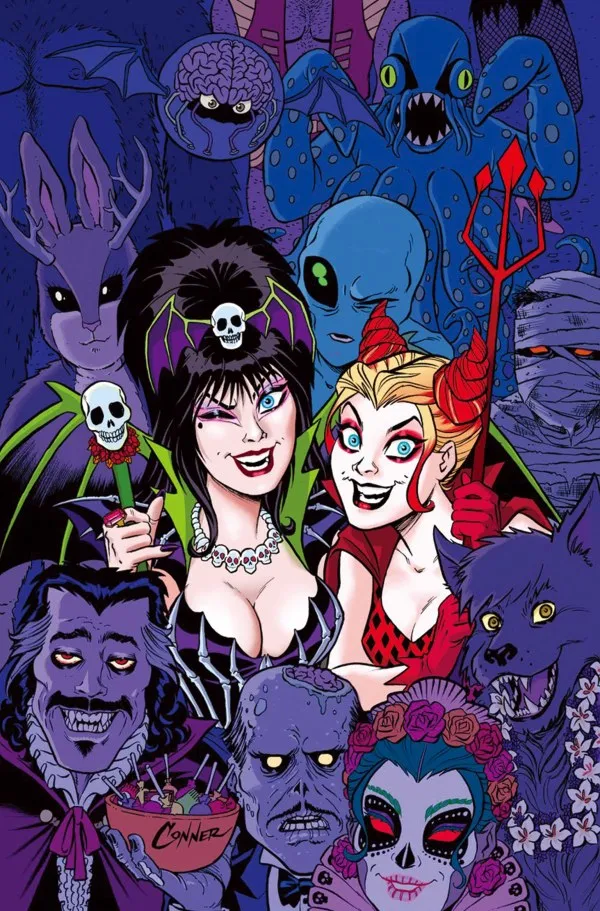 Cover of Harley Quinn x Elvira #6