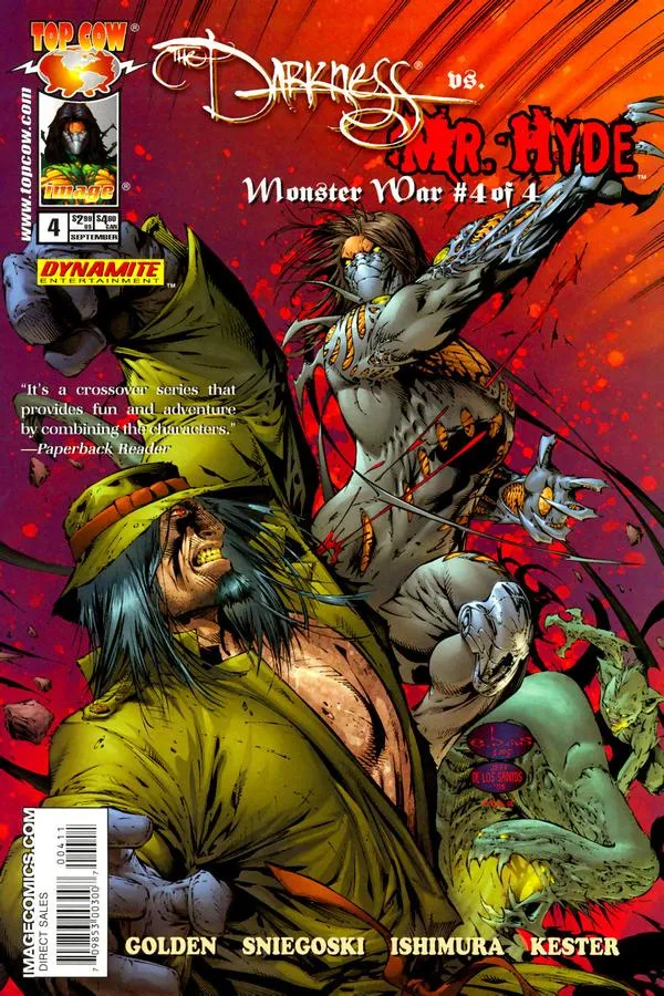 Cover of The Darkness vs. Mr. Hyde: Monster War #4