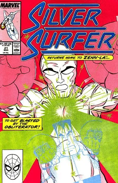 Cover of Silver Surfer #21