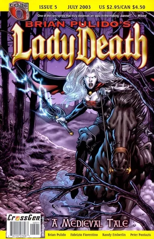 Cover of Brian Pulido's Lady Death: A Medieval Tale #5