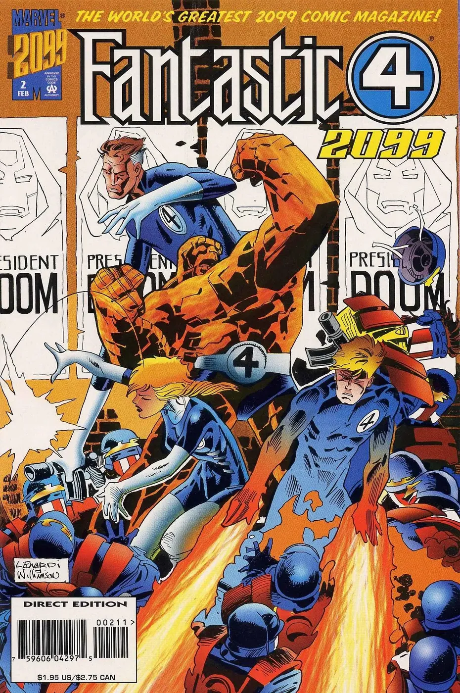 Cover of Fantastic Four 2099 #2