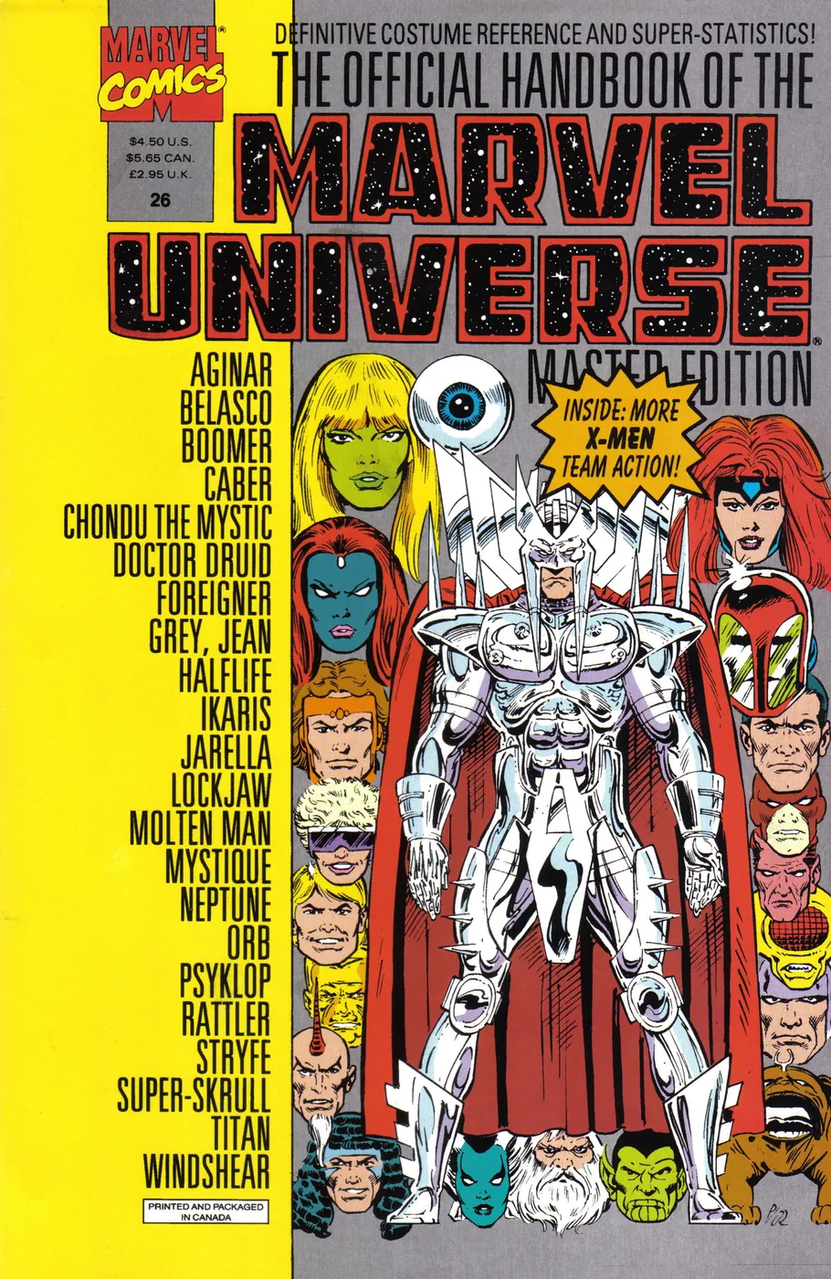 Cover of The Official Handbook of the Marvel Universe: Master Edition #26