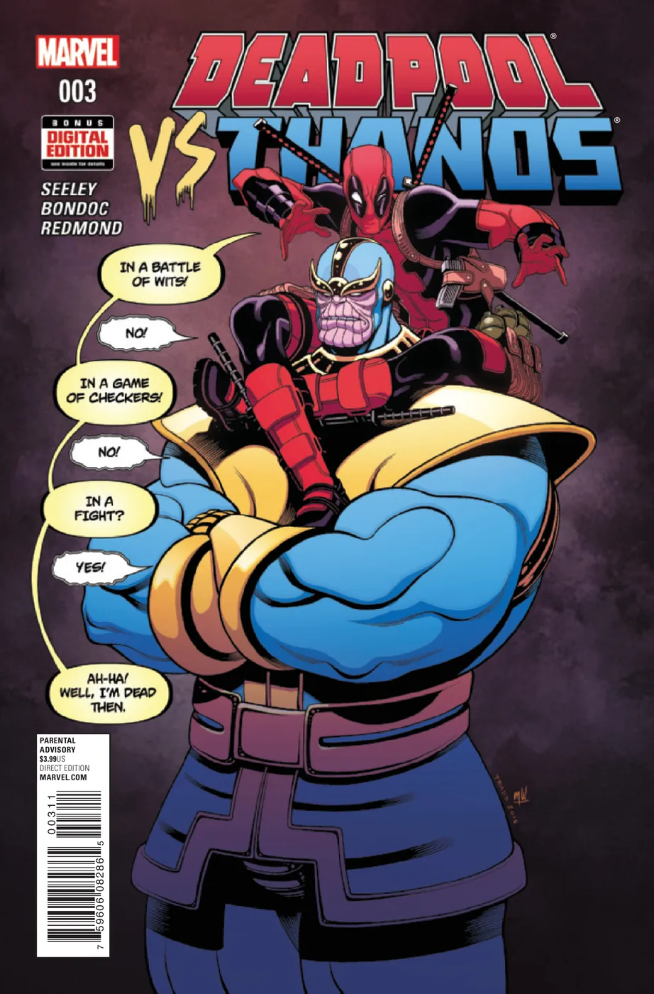 Cover of Deadpool vs Thanos #3
