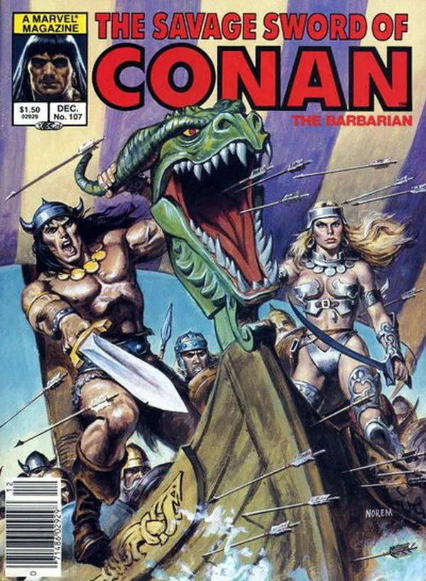 Cover of The Savage Sword of Conan #107