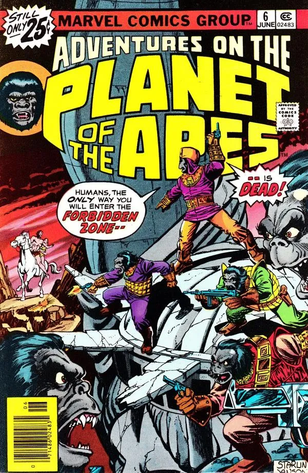 Cover of Adventures on the Planet of the Apes #6