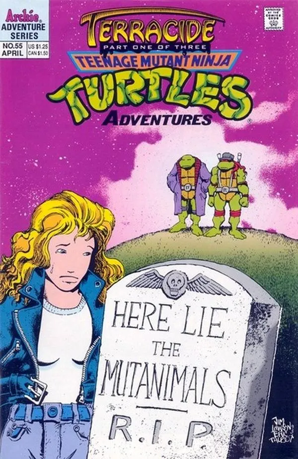 Cover of Teenage Mutant Ninja Turtles Adventures #55